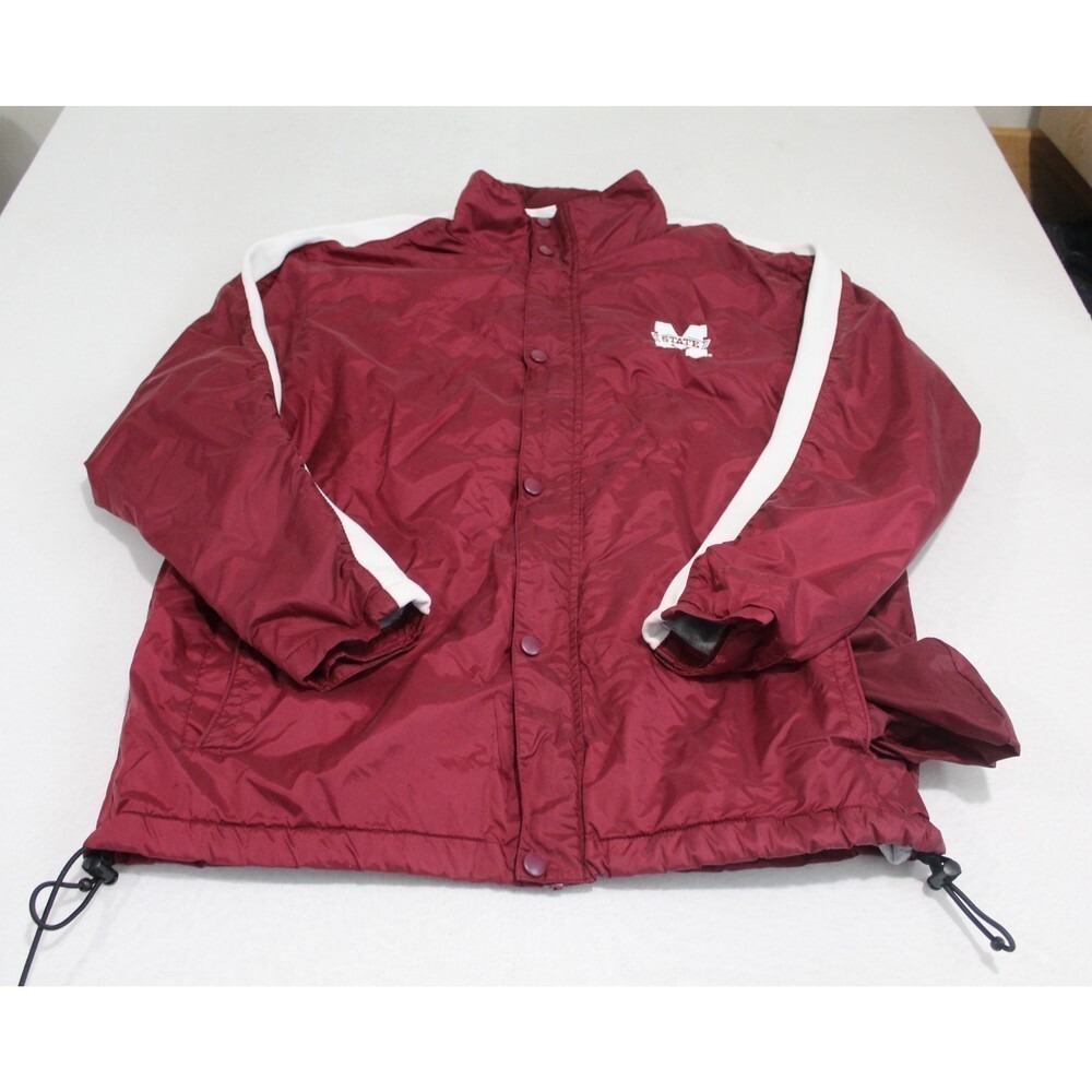 Red Oak Men Red Jacket Mississippi State Bulldogs Size Medium